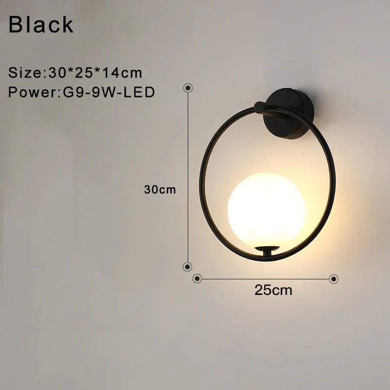 Taavita Wall Lamp White Black