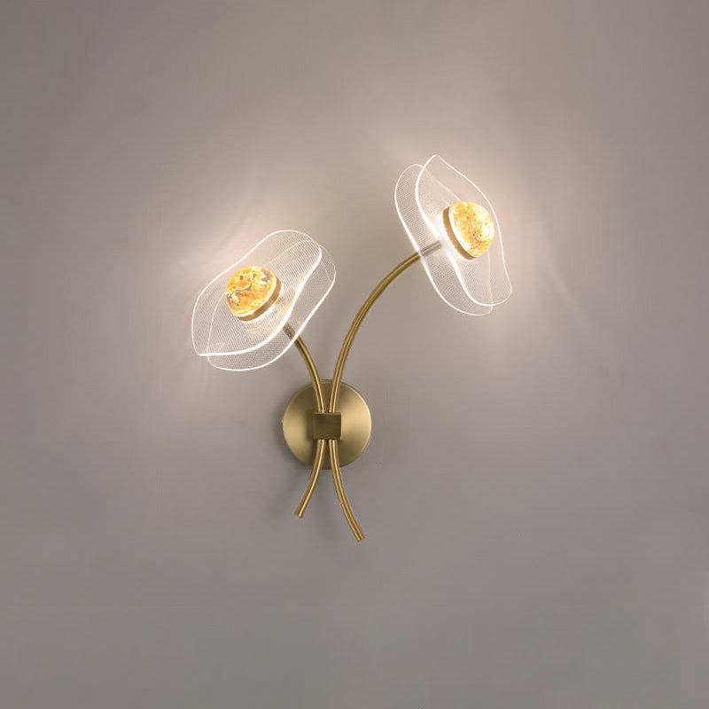 Taavita Creative Acrylic Lotus Flower LED Wall Sconce Lamp