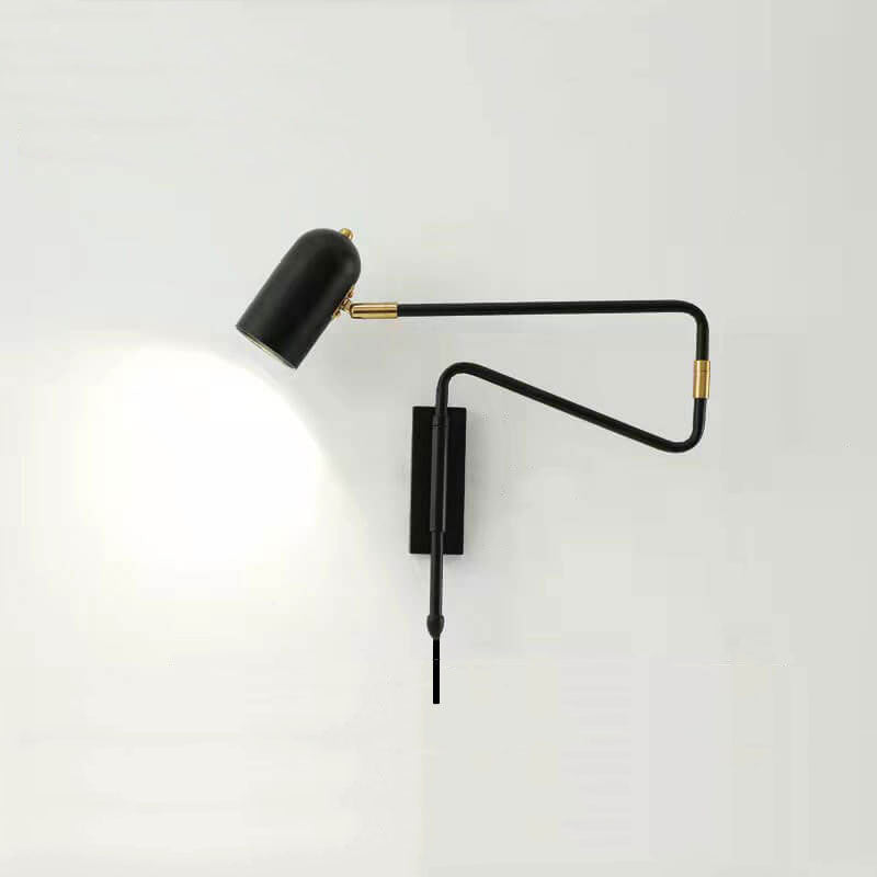 Taavita Creative Iron Long Pole Swing Arm Wall Lamp