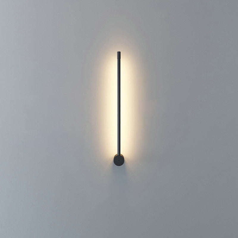 Modern Minimalist Aluminum LED Wall Light Lamp in Straight Line for Living Room