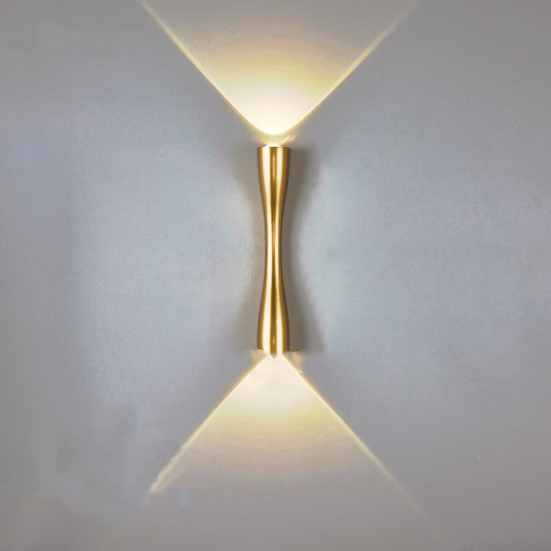 Modern Simple Long Horn 2-Light LED Wall Lamp for Living Room and Bedroom, Indoor and Outdoor