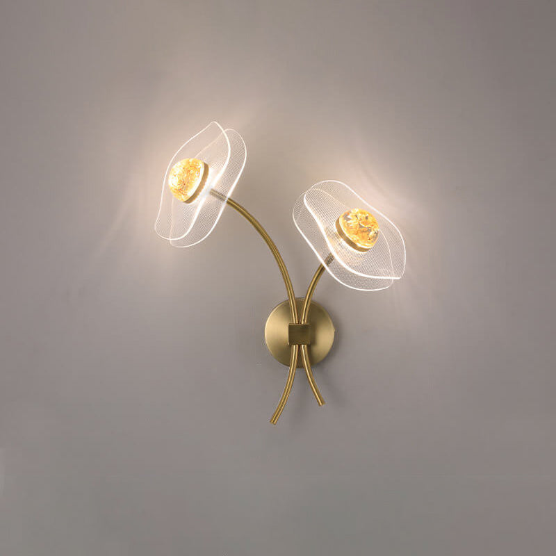 Taavita Creative Acrylic Lotus Flower LED Wall Sconce Lamp