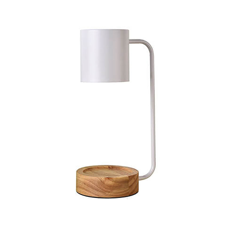 Taavita Minimalistic Wooden Table Lamp with Timing Dimming Function - 1 Light from Melting Wax