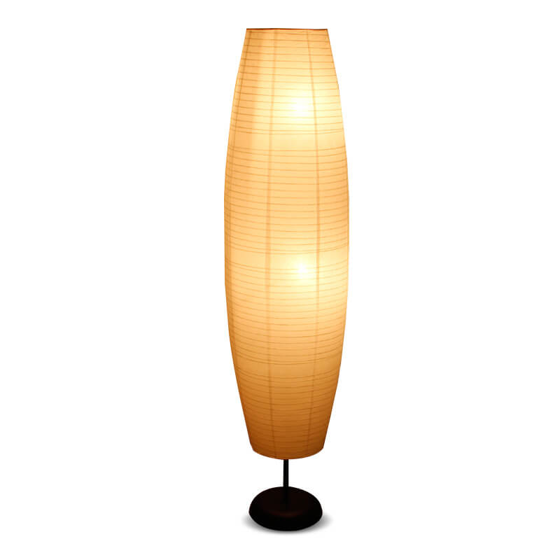 Taavita Minimalistic 2-Light Floor Lamp Made of Rice Paper