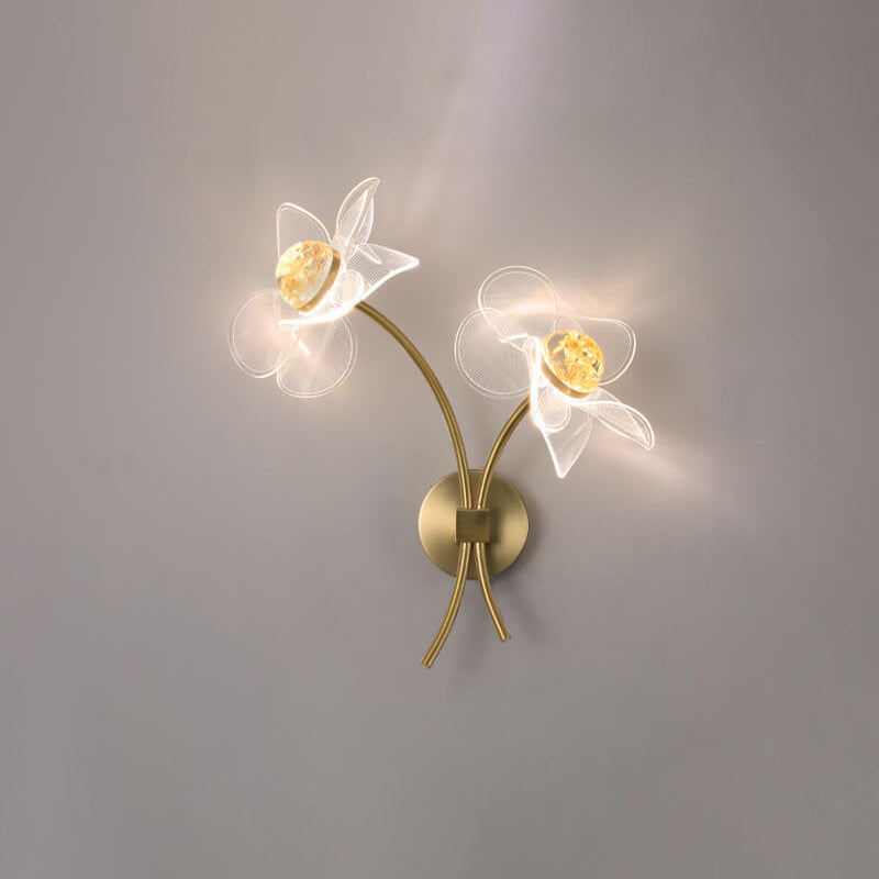 Taavita Creative Acrylic Lotus Flower LED Wall Sconce Lamp