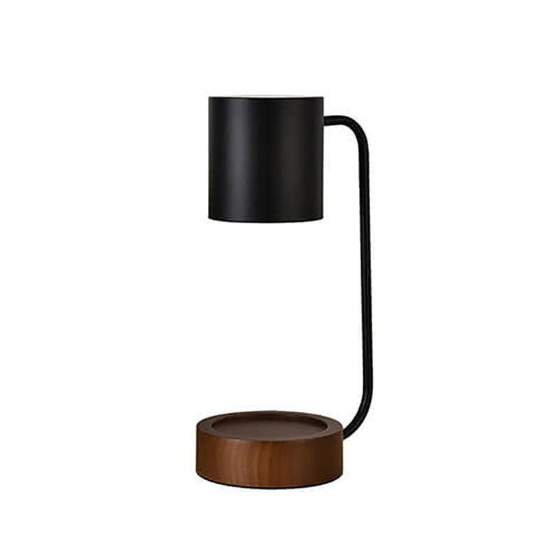 Taavita Minimalistic Wooden Table Lamp with Timing Dimming Function - 1 Light from Melting Wax