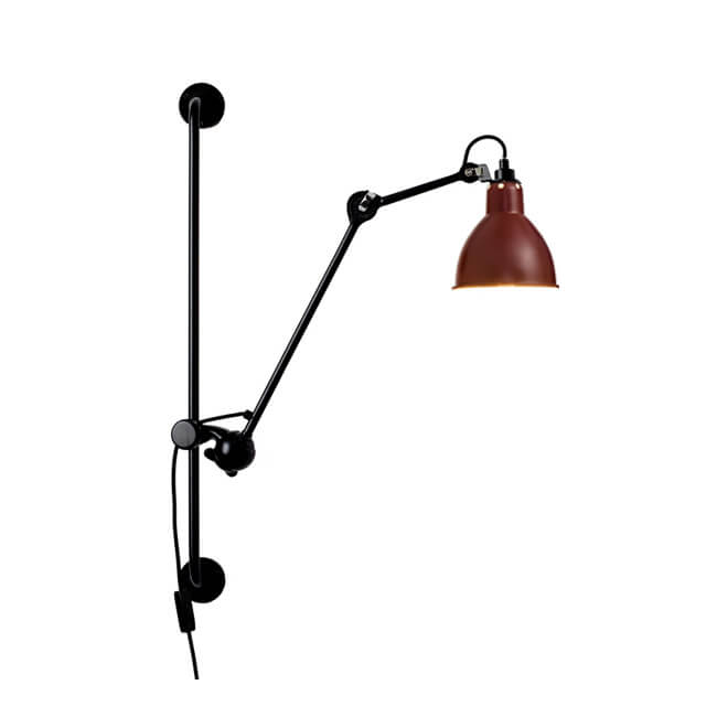 Taavita Industrial Vintage Iron Long Arm Swing 1 Light Wall Lamp