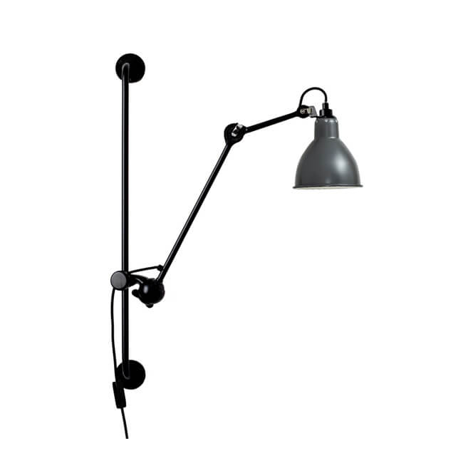 Taavita Industrial Vintage Iron Long Arm Swing 1 Light Wall Lamp