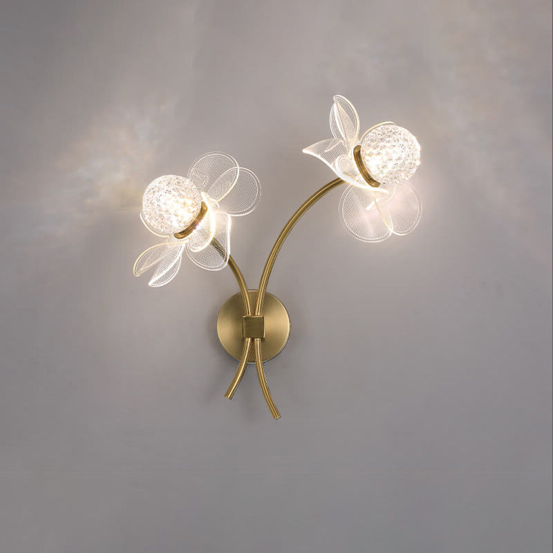 Taavita Creative Acrylic Lotus Flower LED Wall Sconce Lamp