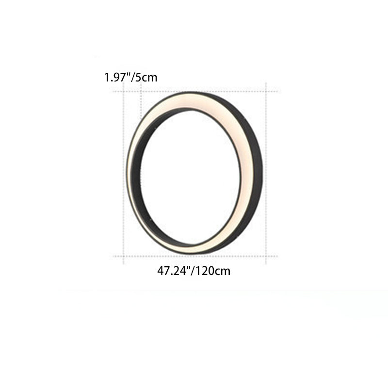 Modern Minimalist IP65 Crescent Circle Stainless Steel PC Waterproof LED Wall Light Lamp for Outdoor Terrace