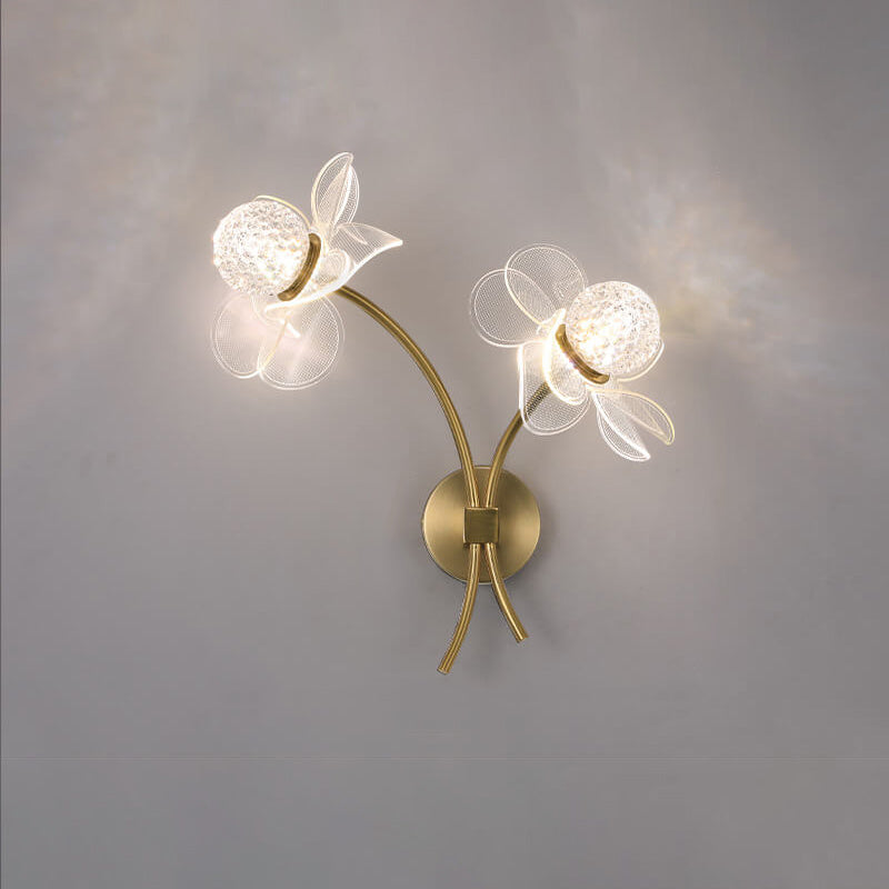 Taavita Creative Acrylic Lotus Flower LED Wall Sconce Lamp