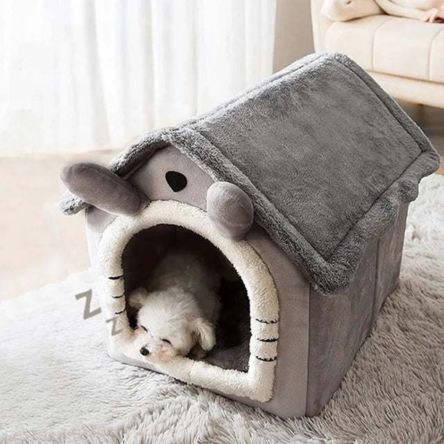 Cozy Indoor Pet Bed with Removable Cushion