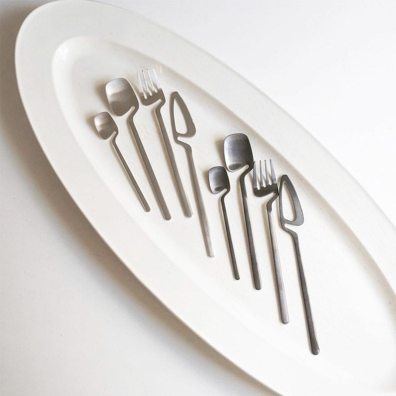 Taavita Skeleton Cutlery Set - Elegant 304 Stainless Steel with Scoop Design