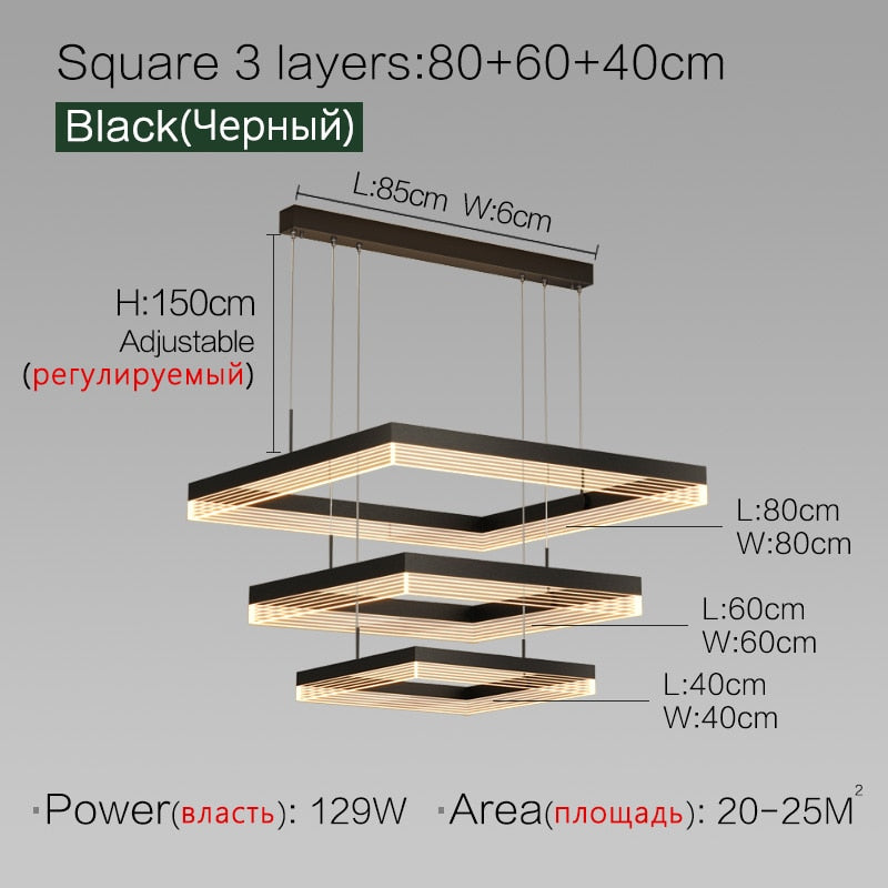 Taavita Ceiling Light Living Room – Rectangular Pendant Lamp for Stylish Lighting