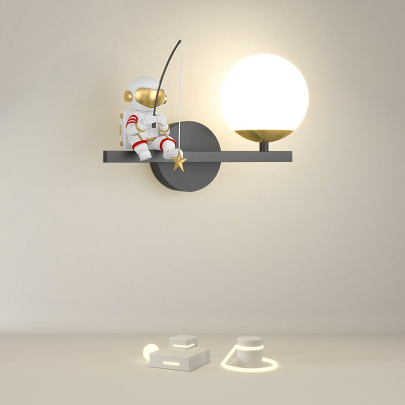 Taavita Wall Lamp Children's Room Astronaut Problems