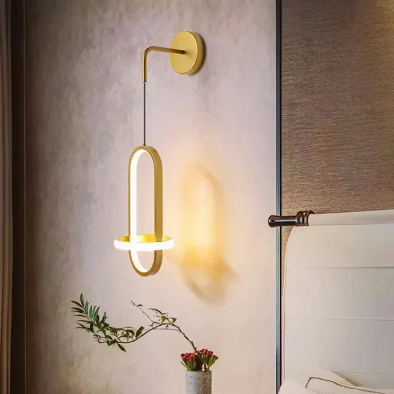 Taavita Wall Lamp Bedroom Design in Gold Tone