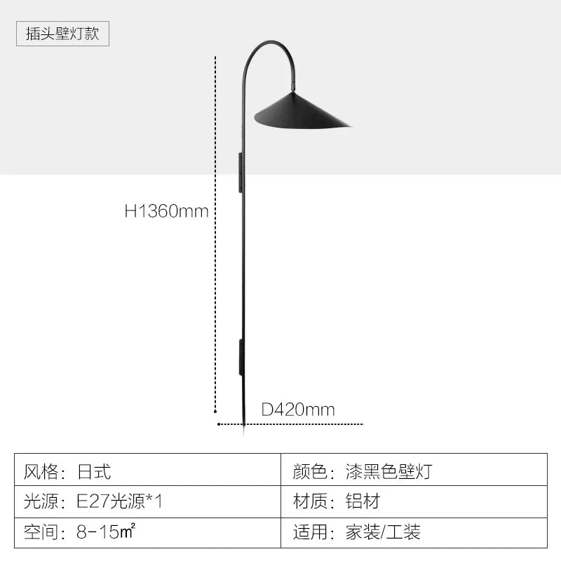 Taavita Industrial Wall Lamp with Plug