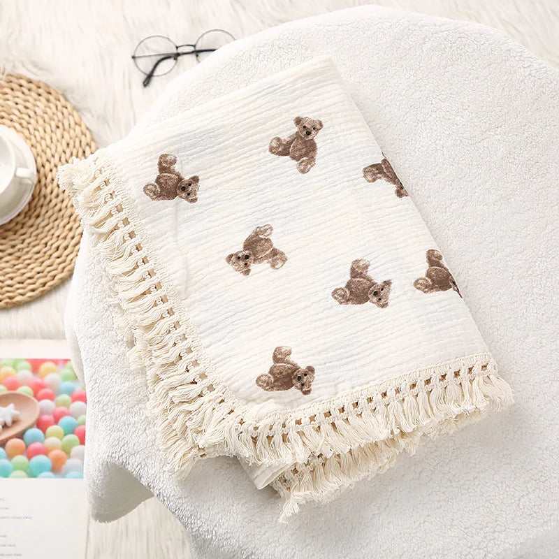 Muslin Swaddle Blanket for Newborns - Breathable and Soft Baby Blanket