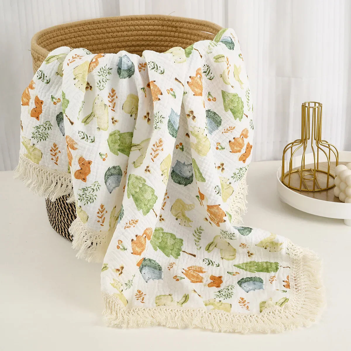 Muslin Swaddle Blanket for Newborns - Breathable and Soft Baby Blanket