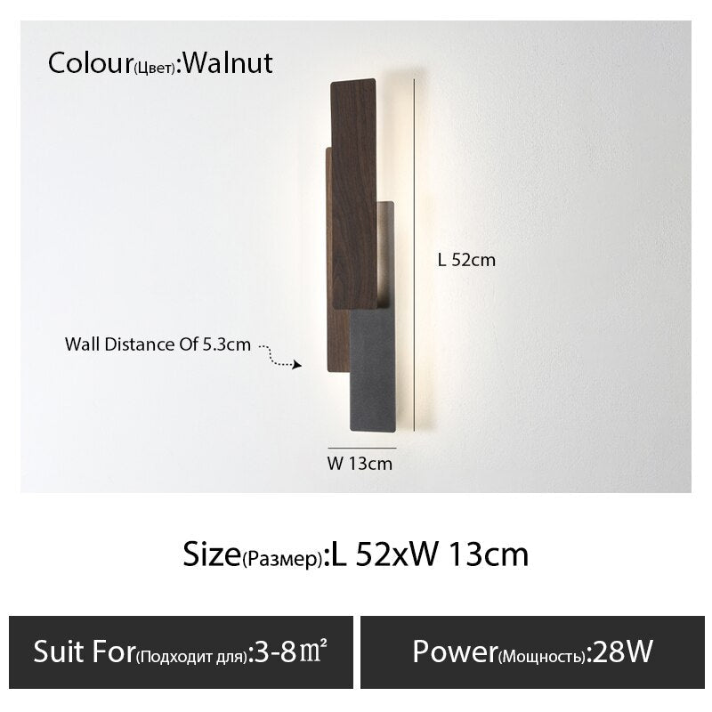 Taavita Wall Lamp Oak Wood