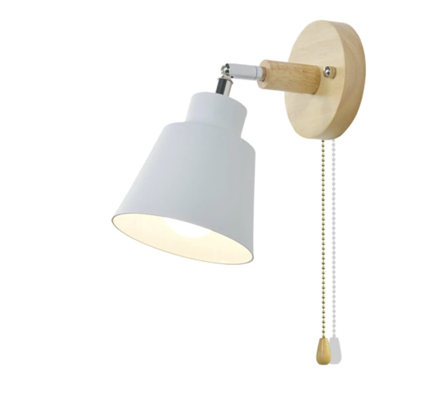 Adjustable Wall Lamp with Pull Chain Switch - Stylish Lighting for Any Space