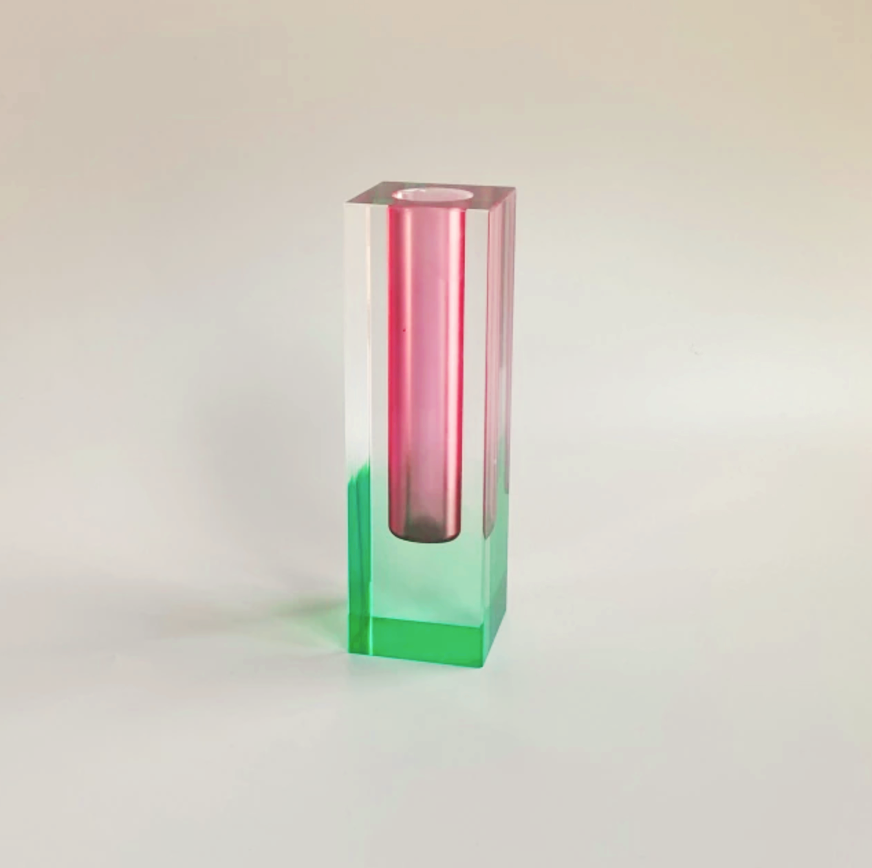 Modern Prism Acrylic Vase & Organizer for Desktop