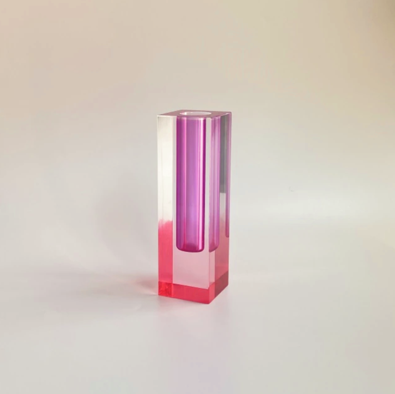 Modern Prism Acrylic Vase & Organizer for Desktop