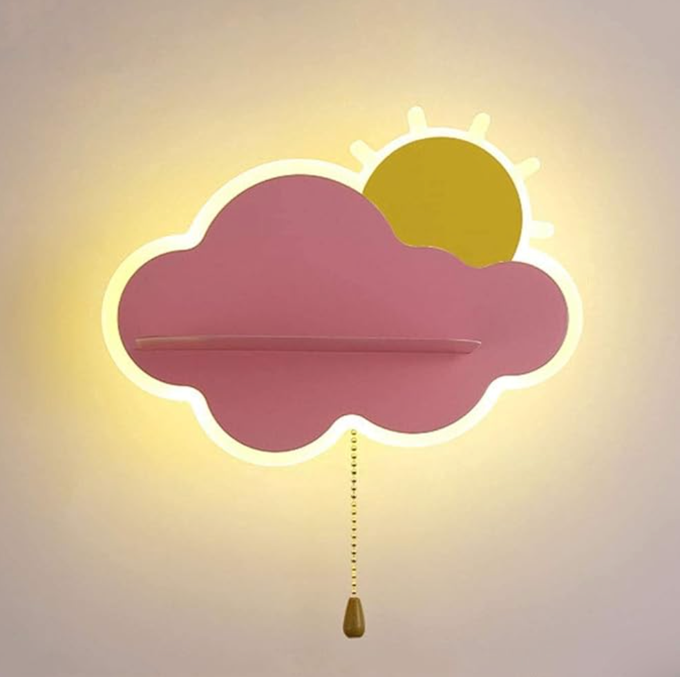 Taavita | LED Wall Lamp for Boys and Girls in the Children's Room | Cloud Design Wall Light