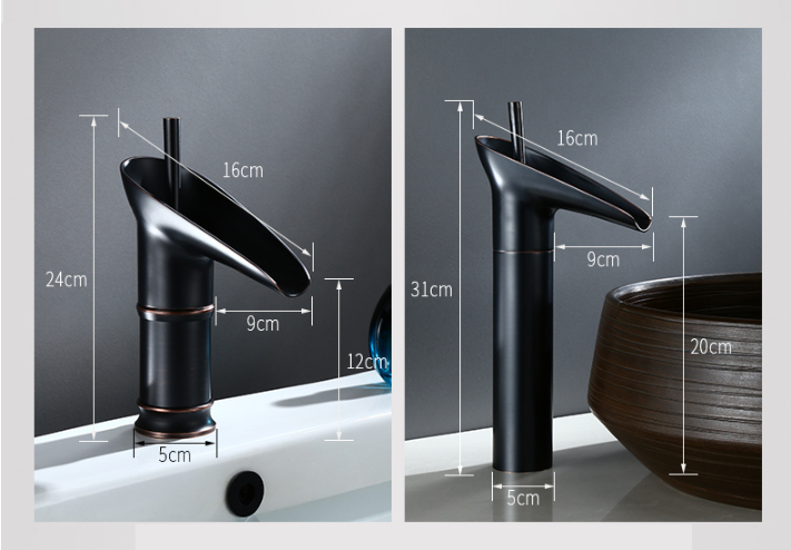 Bathroom Sink Waterfall Faucet