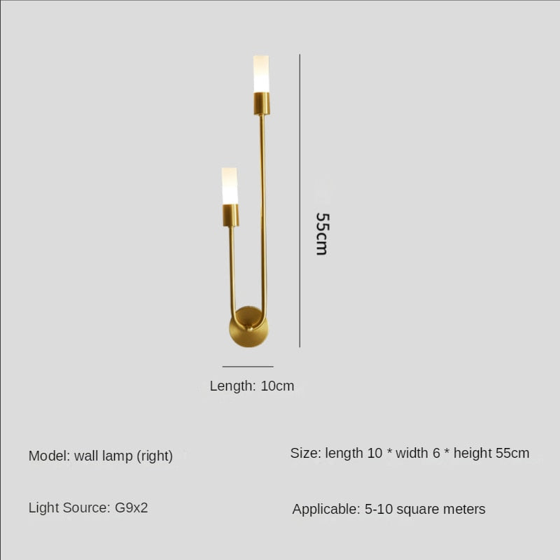 Taavita Wall Lamp Gold Brown