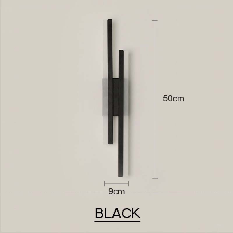 Taavita Wall Lamp - Modern Black Glass Wall Lamp