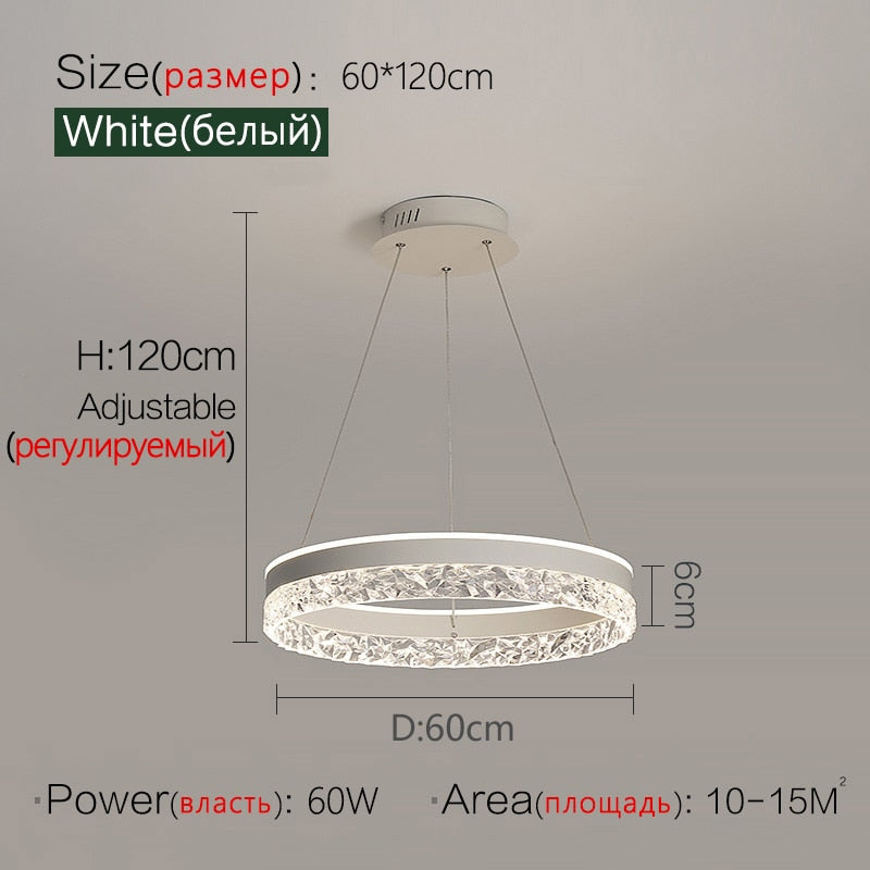 Transformed Crystal Modern Pendant Ceiling Lights