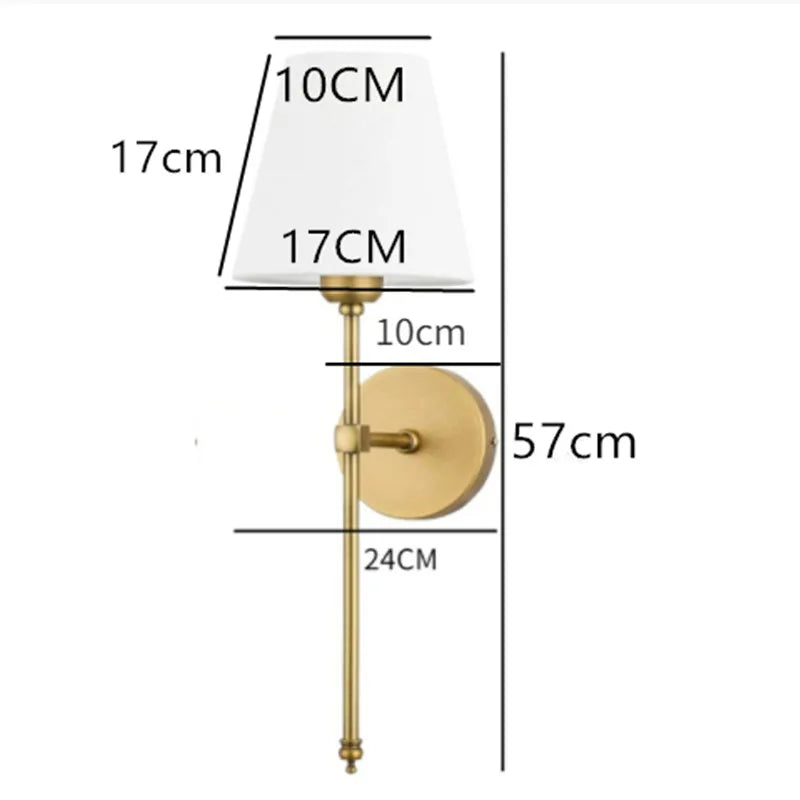 Taavita Gold White Wall Lamp