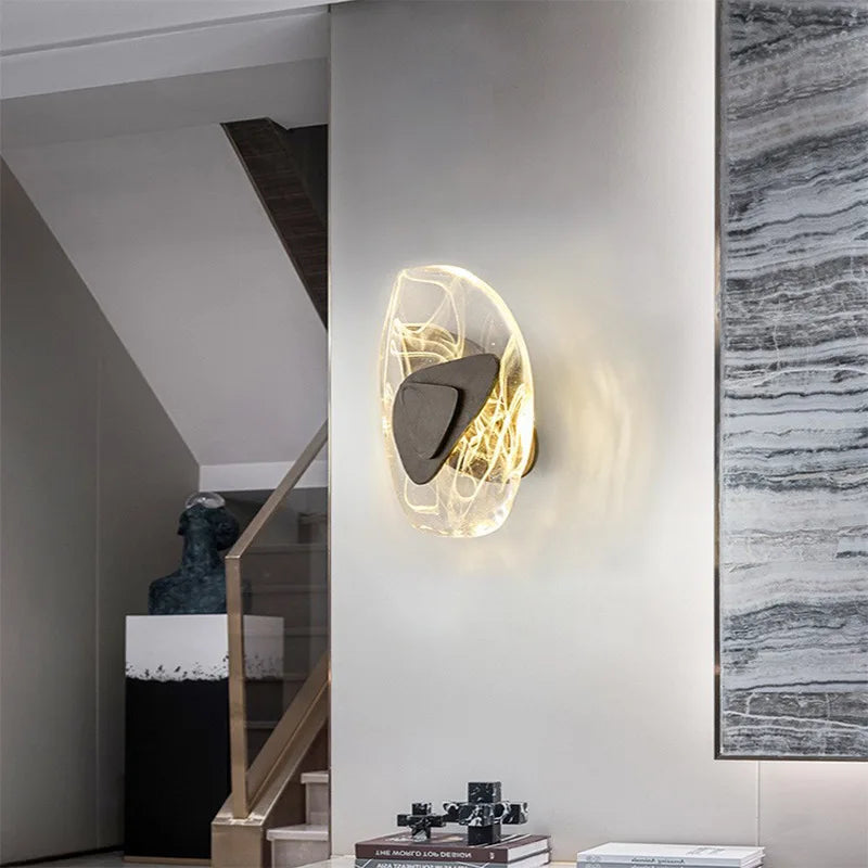 Taavita Wall Lamps Bedroom with Plug, Stylish White and Elegant Gold