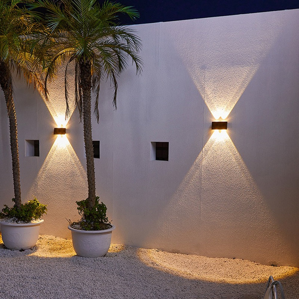 Taavita Solar LED Outdoor Wall Lamp - Waterproof and Energy Efficient