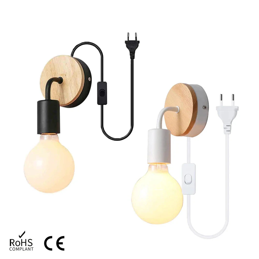 Taavita Plug-in Wall Lamp with Charming Design