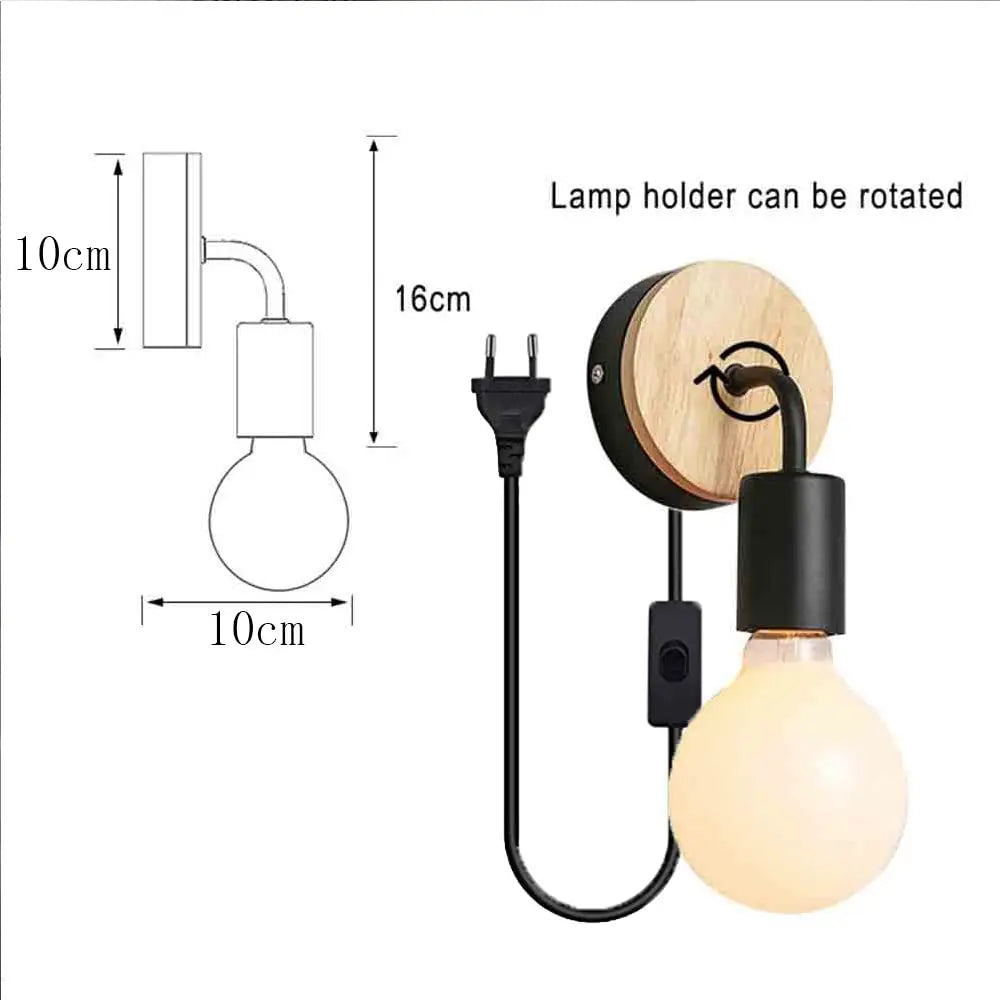 Taavita Plug-in Wall Lamp with Charming Design