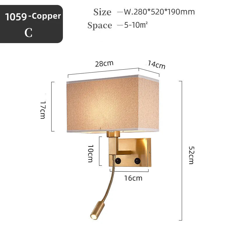 Taavita Wall Light Gold - Modern Wall Lamp with Dimming Function