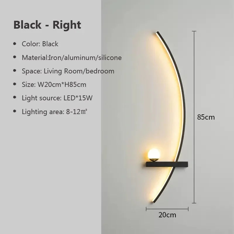 Taavita Wall Lamp Gold Black