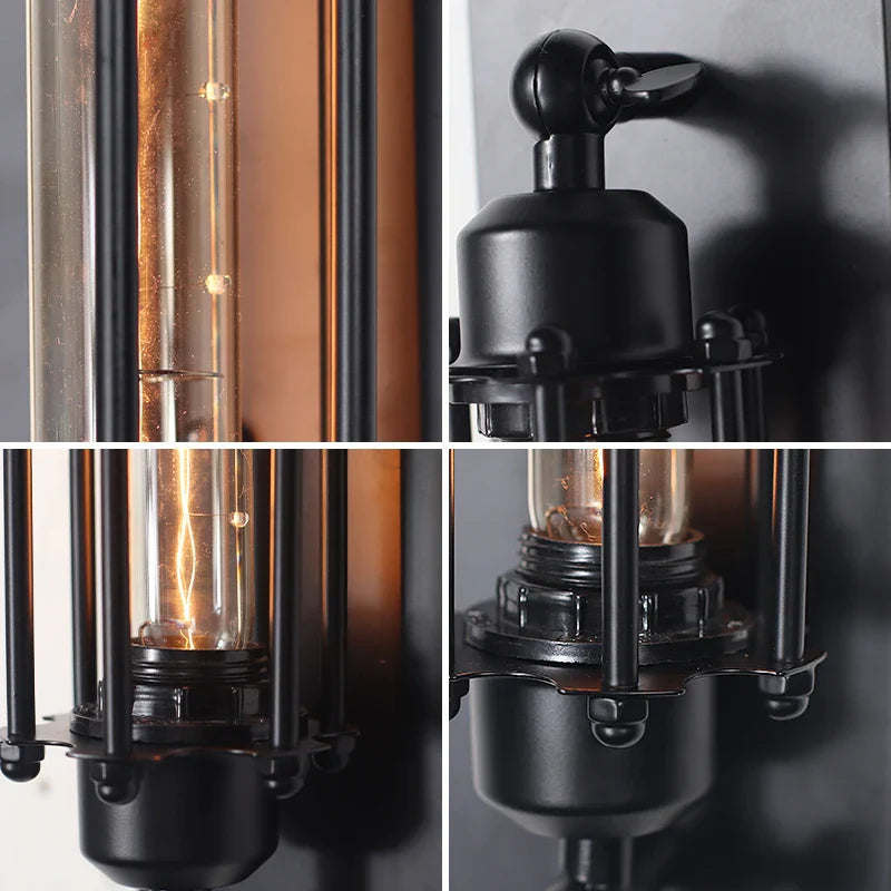 Taavita Wall Lamp – Nostalgic Wall Light with Tube Design and Warm Lighting