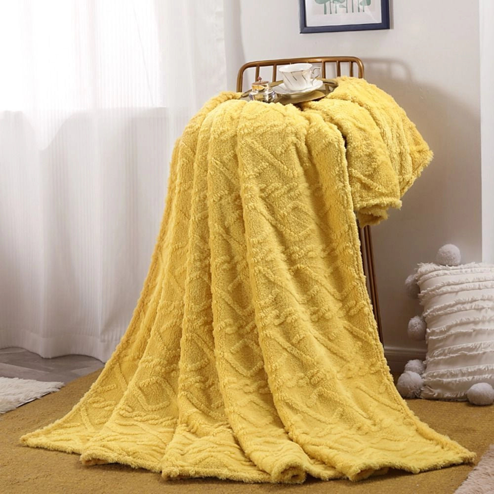 Luxury Faux Fur Blanket - Soft Plush Throw for Elegant Decor