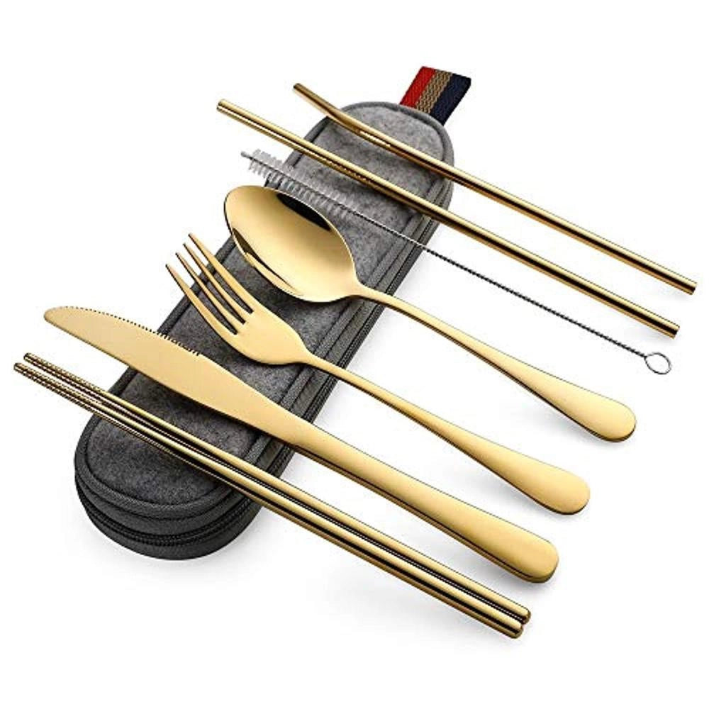 Luxury Gold Stainless Steel Cutlery Set - Designer Flatware