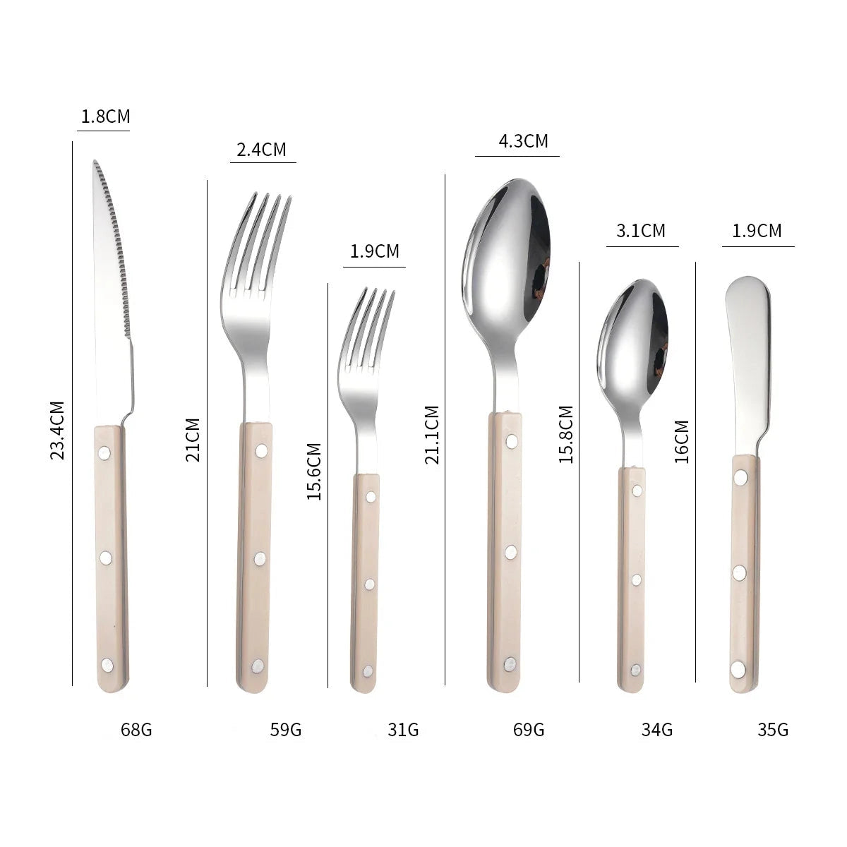 Luxury Pearl-Handled Cutlery Set - Elegant Flatware & Tableware