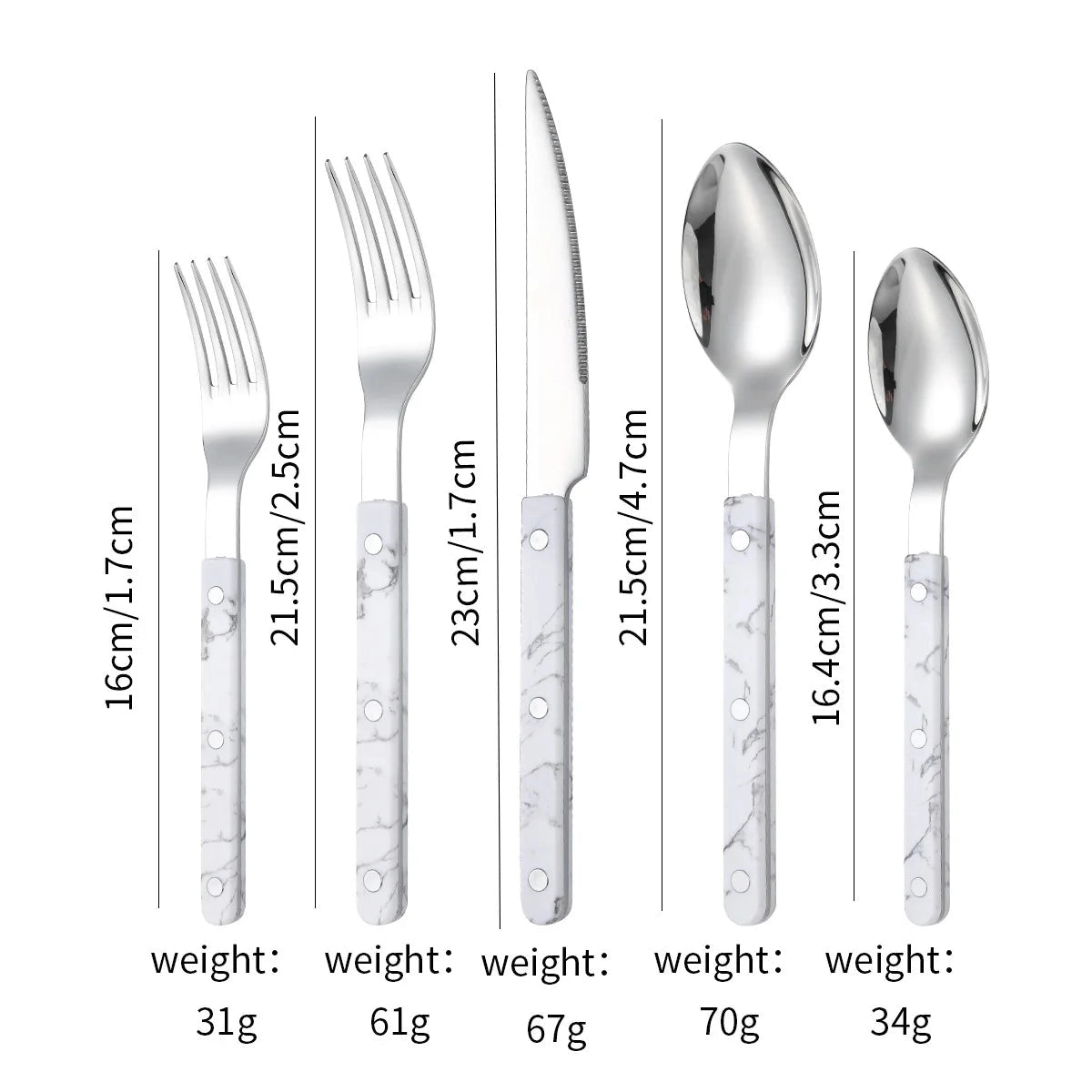 Luxury Pearl-Handled Cutlery Set - Elegant Flatware & Tableware