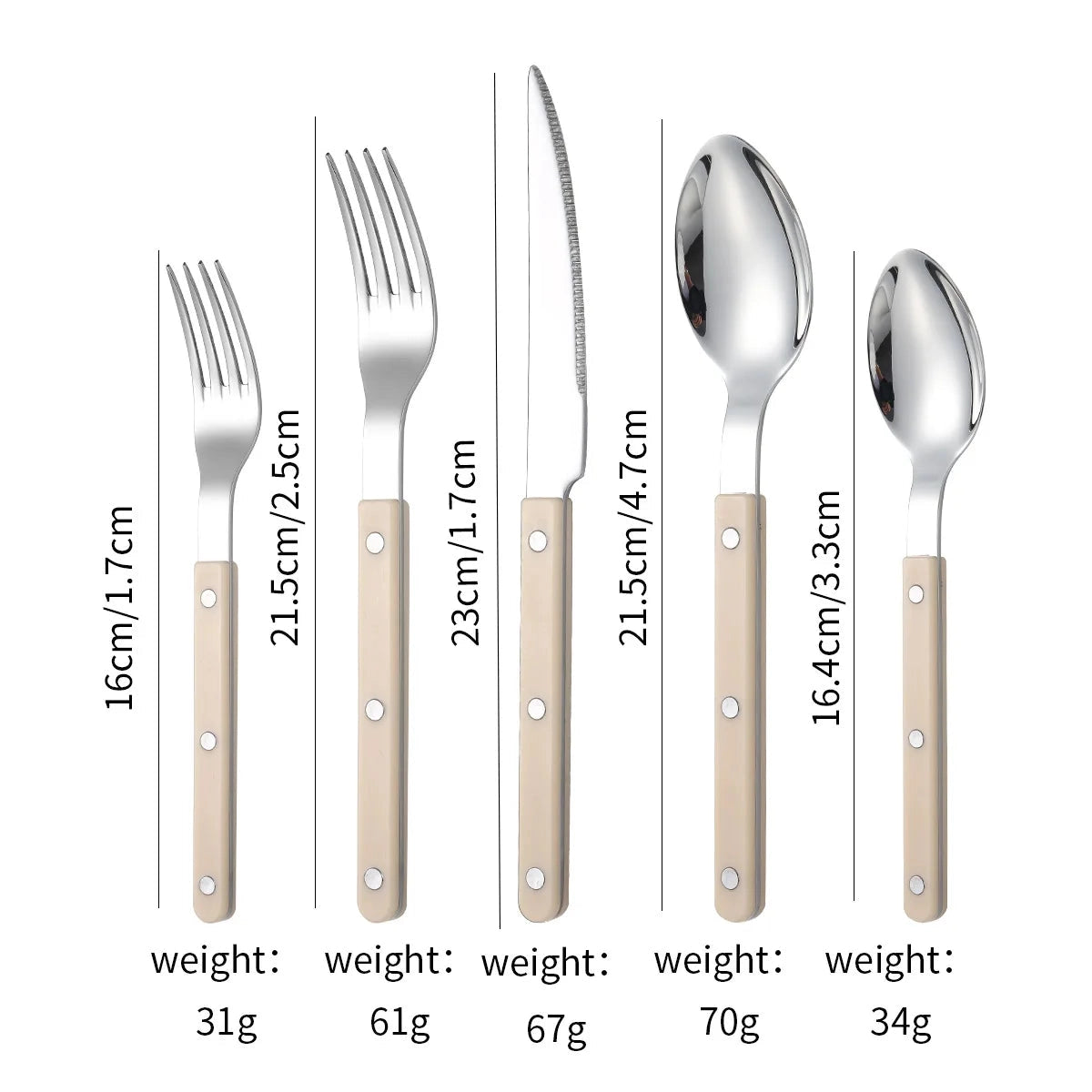 Luxury Pearl-Handled Cutlery Set - Elegant Flatware & Tableware