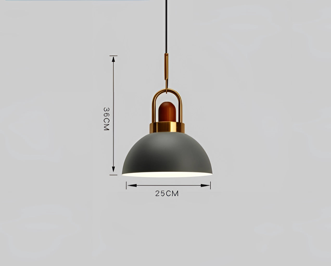 Modern Scandinavian matte pendant lights with copper accents featuring a sleek, cone-shaped design made of metallic materials.