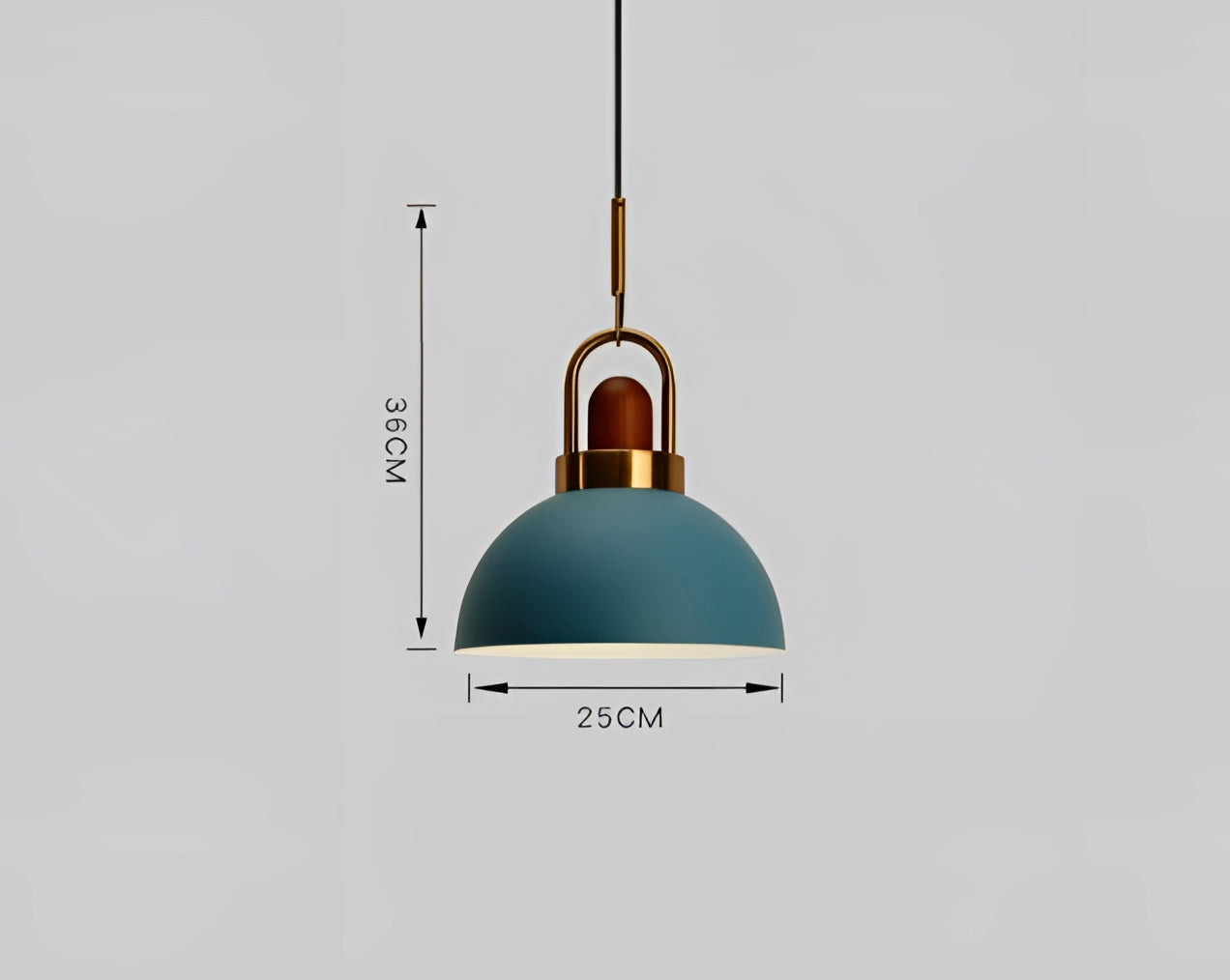 Modern Scandinavian matte pendant light with a sleek copper finish, featuring a circular design and minimalistic style.