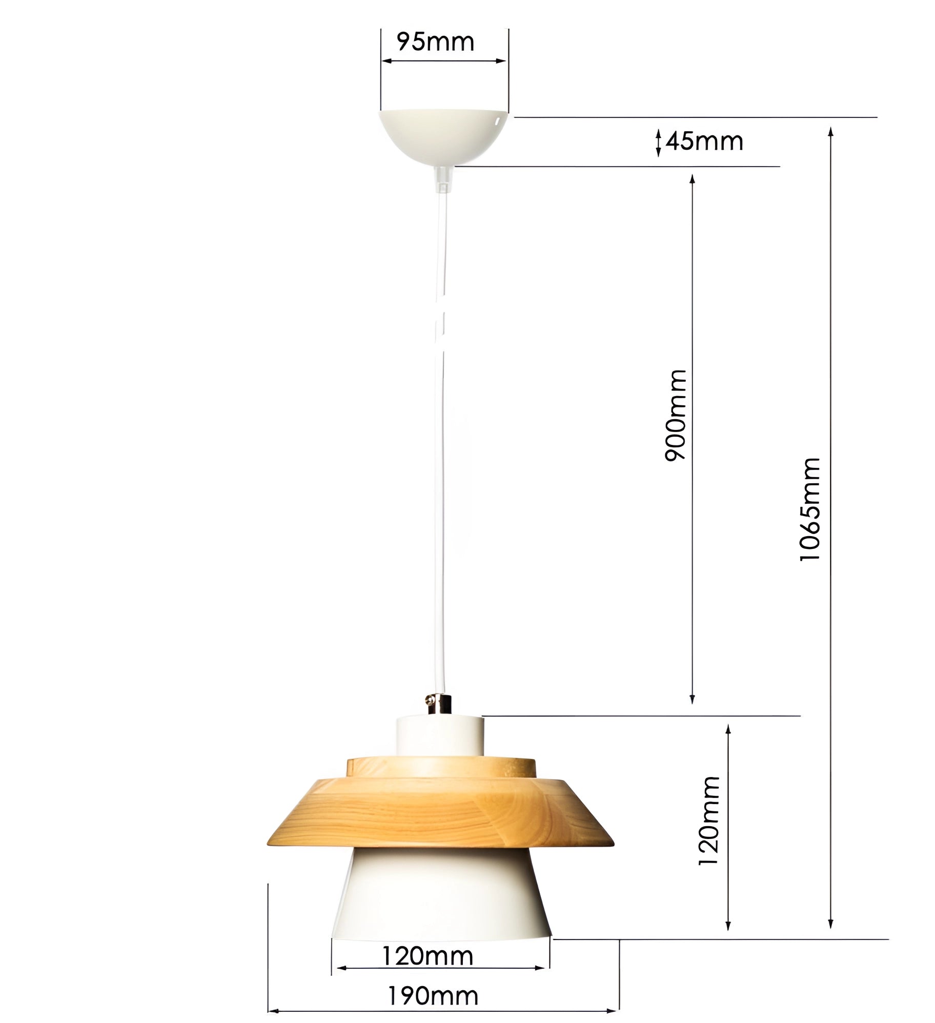 Scandinavian Wooden Pendant Light featuring a modern eco-friendly design, showcasing a rectangular wooden light fixture ideal for contemporary interiors.