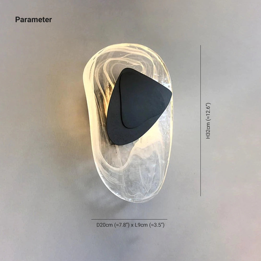 A minimalist transparent acrylic USB optical mouse with a sleek see-through design, featuring rounded edges and a subtle logo.