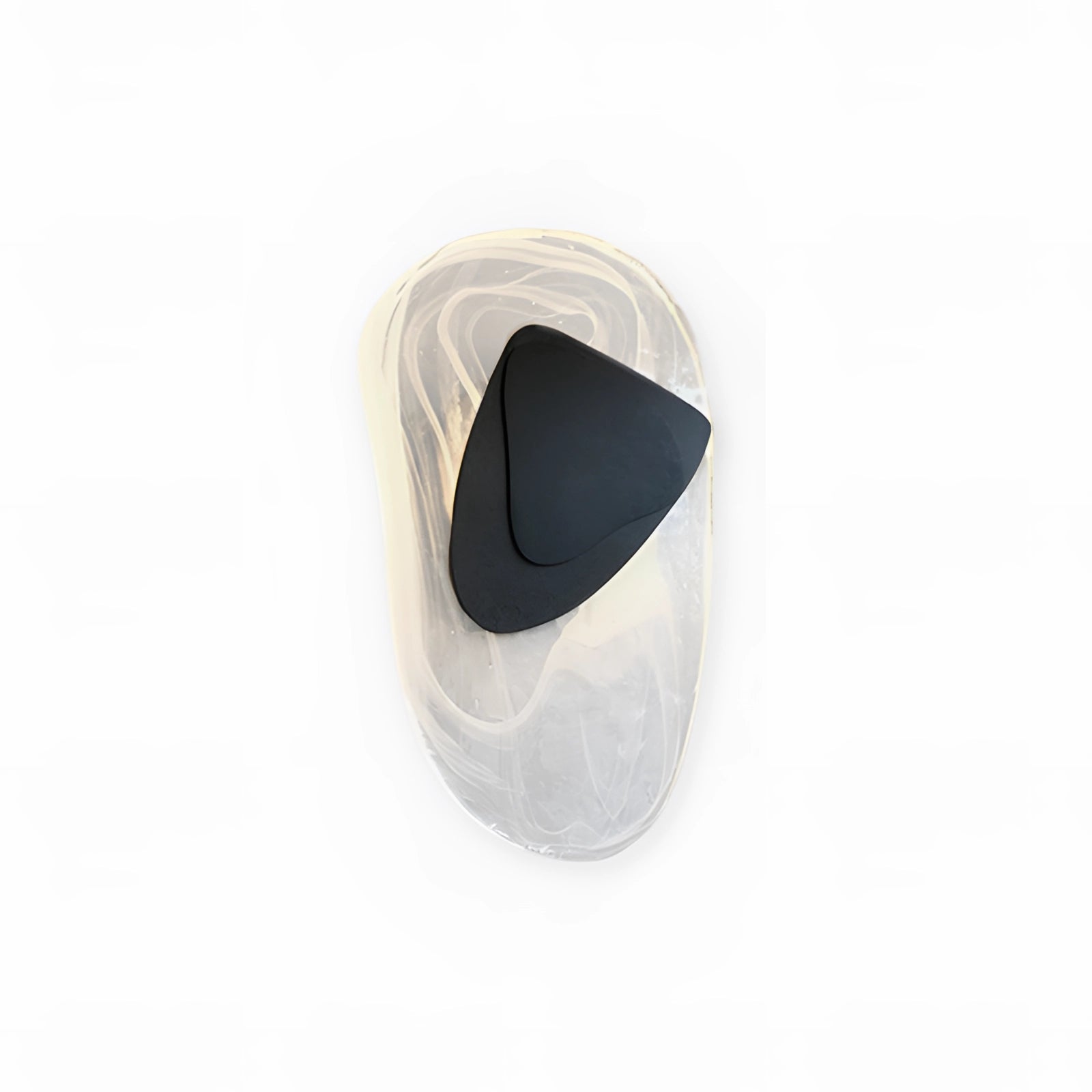 Transparent acrylic USB optical mouse with a minimalist see-through design, showcasing a sleek and modern aesthetic.